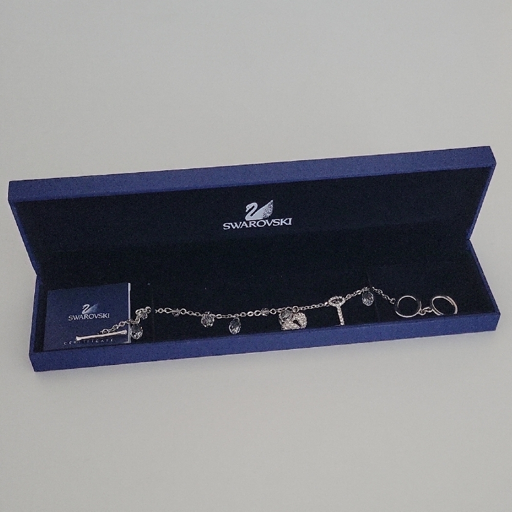 Swarovski Silver Charm Bracelet
